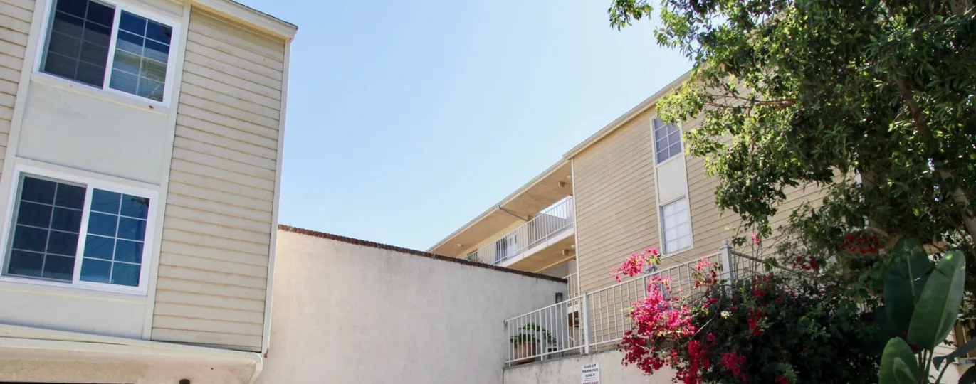 The view of Bristol Shores in Long Beach, California