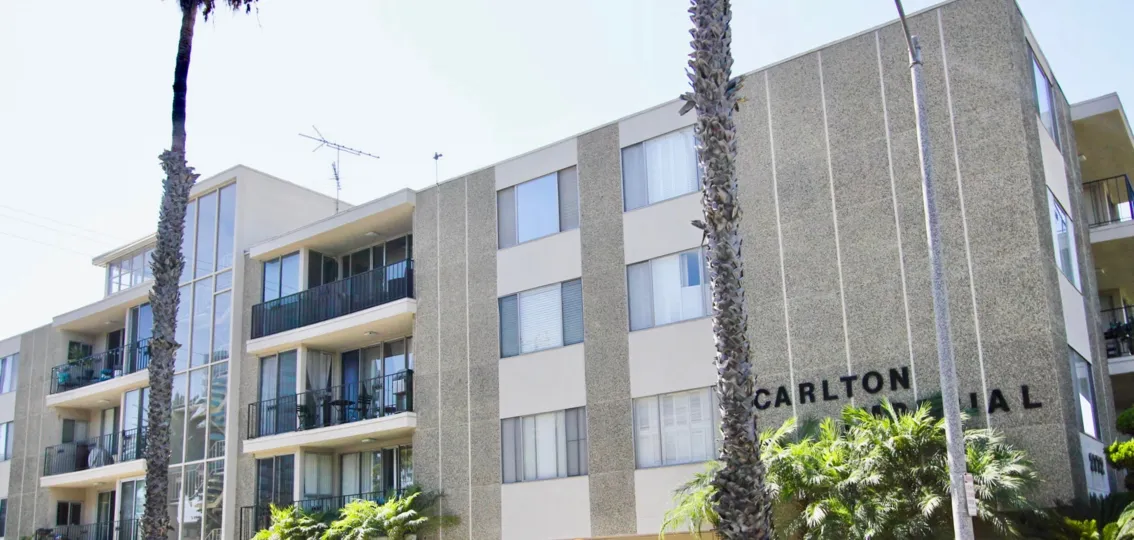 The windows within the Carlton Imperial in Long Beach, California
