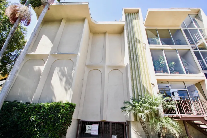The view of the Carroll Park Plaza building