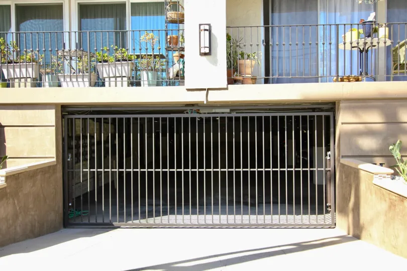 The parking garage for Casa Grande residents