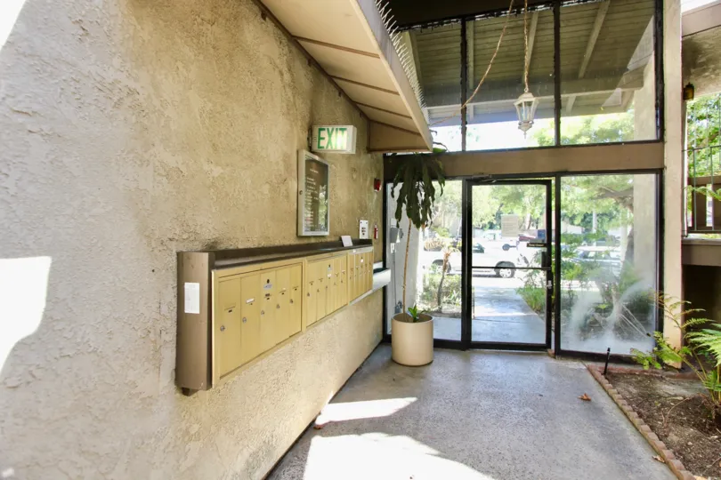 The mail area for residents of Casa Maria