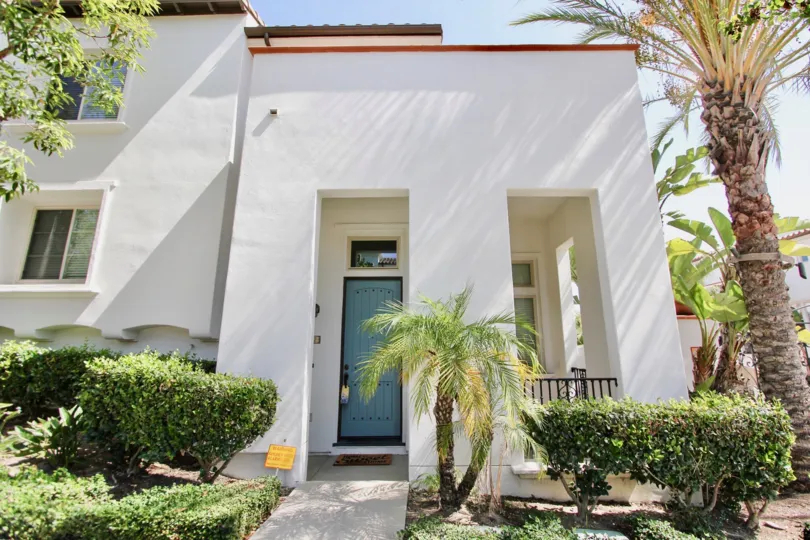 The entrance into a unit at Cienega Townhomes