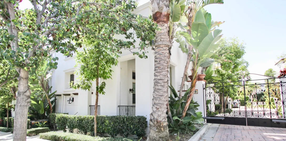 The hedges around Cienega Townhomes