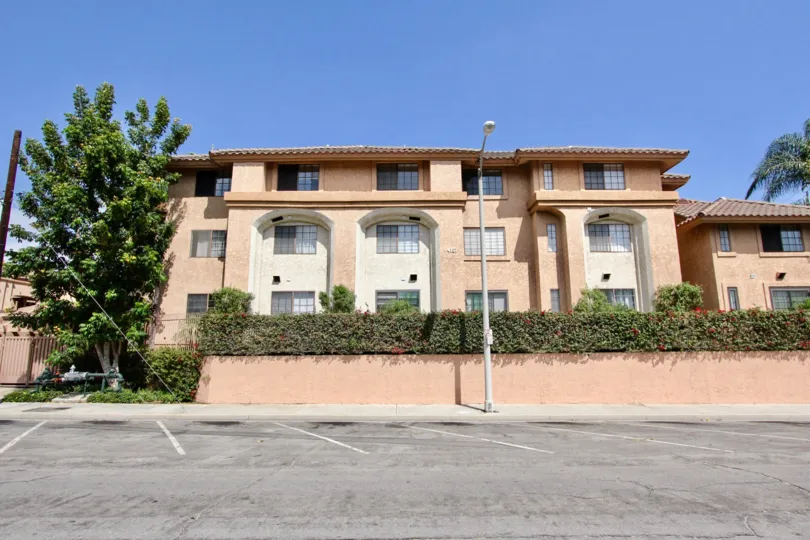 The parking lot in front of Circleview in Long Beach, California
