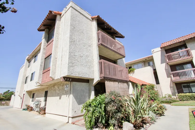 The landscaping around Colorado Place in Long Beach, California
