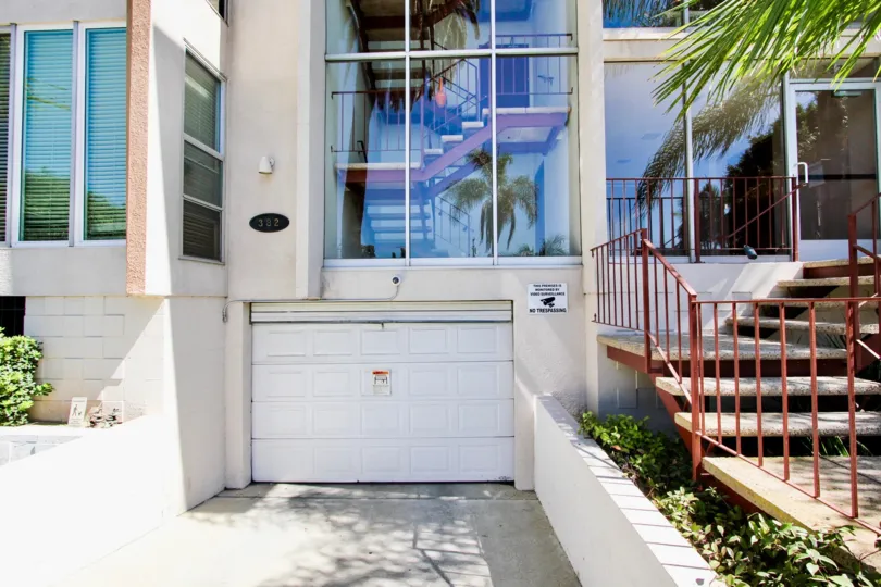 The garage for parking at the Coronado Heights