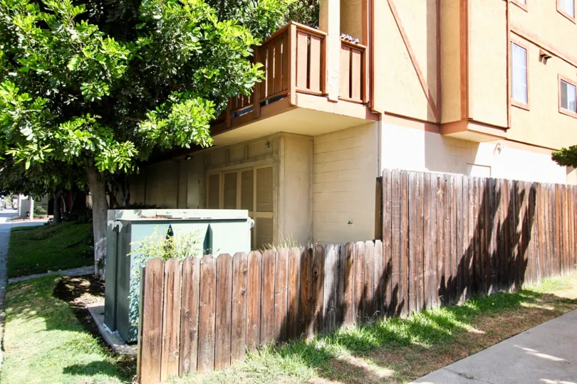 The privacy fence around Dover Court