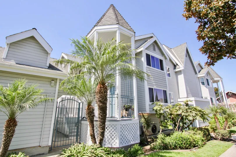 The trees around Drake Village in Long Beach, California