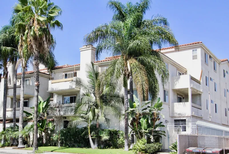 The landscaping around East Park Villas in Long Beach, California