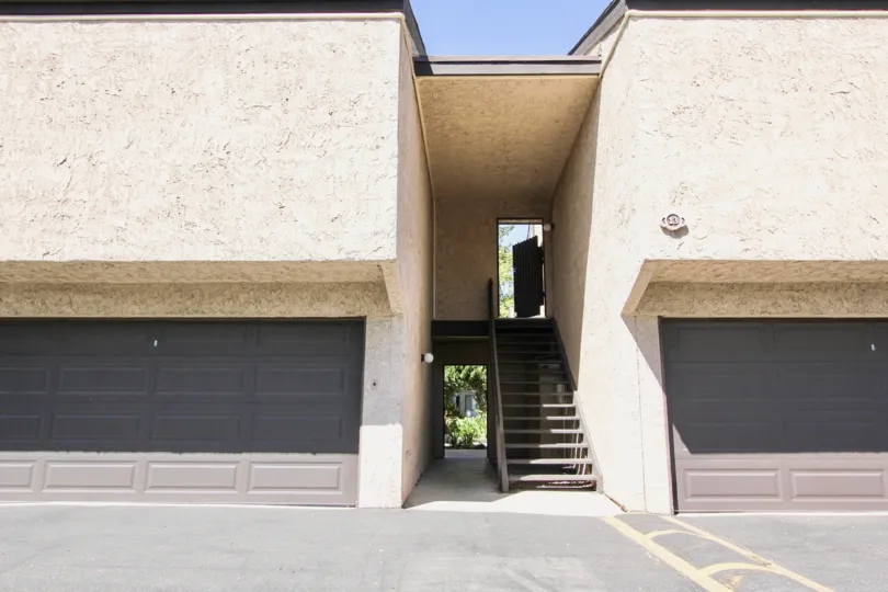 The stairs leading up to units above El Dorado Lakes