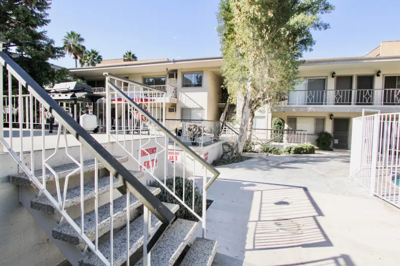 The stairs seen in Elmwood Villas