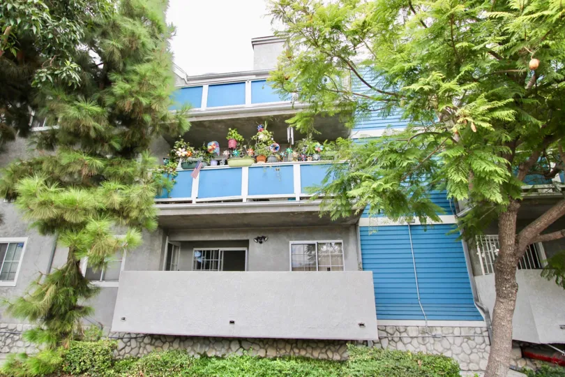 The balconies at Gaviota Heights in Long Beach, California