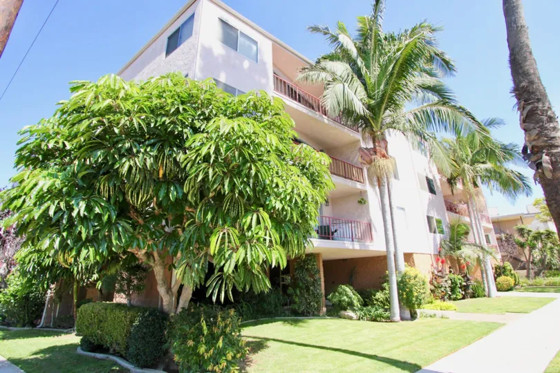 The landscaping around Golden Sands
