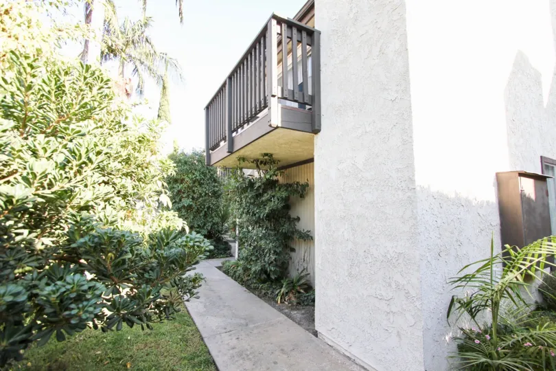The sidewalk around Highland Haciendas