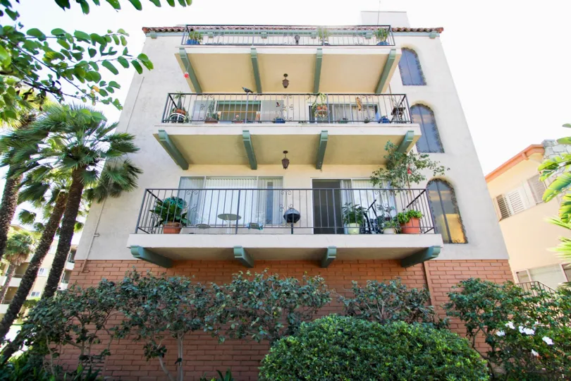 The sliding doors on the balconies at La Costa