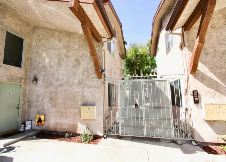 The gate into La Mason