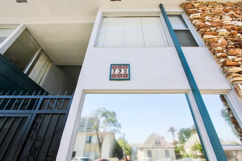 The address for La Serena on the building