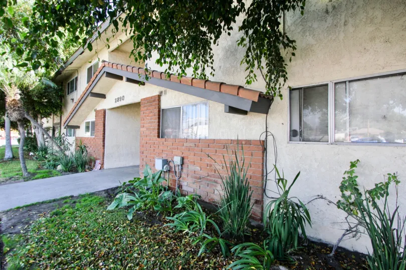 The plants around London Manor in Long Beach, California