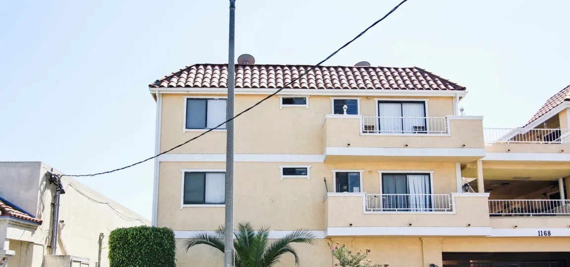 The view of the Long Beach Court building in Long Beach, California
