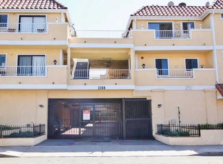 The gate into Long Beach Court
