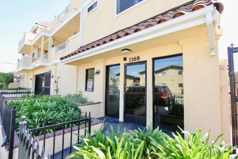 The entrance into Long Beach Court in Long Beach, California