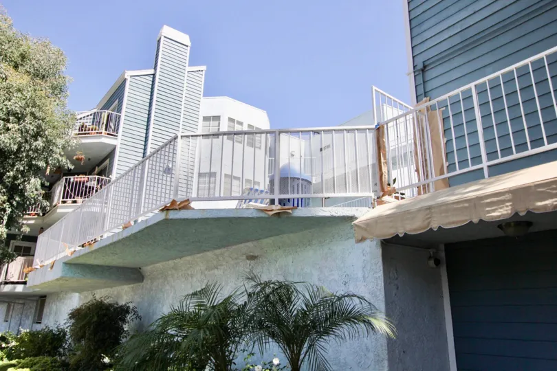 The patio at the top of Mystic Cove