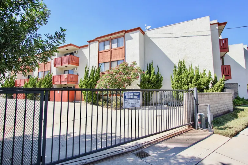 The gate into Orange Villas