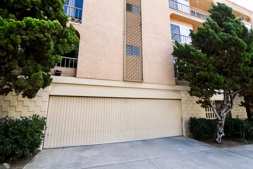The garage at Pacific Manor in Long Beach, California
