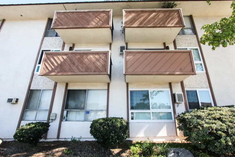 The various units at the Park Ocean in Long Beach, California