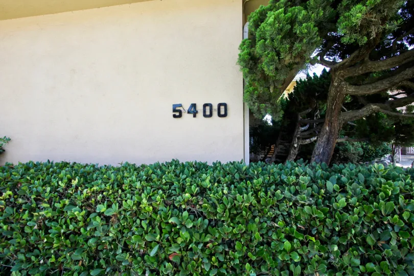 The address for Park View on the building