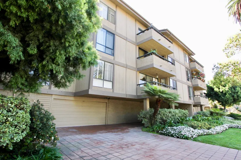 The driveway for Second Street Condominiums