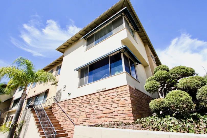 The brick around Shaw Condominiums in Long Beach, California