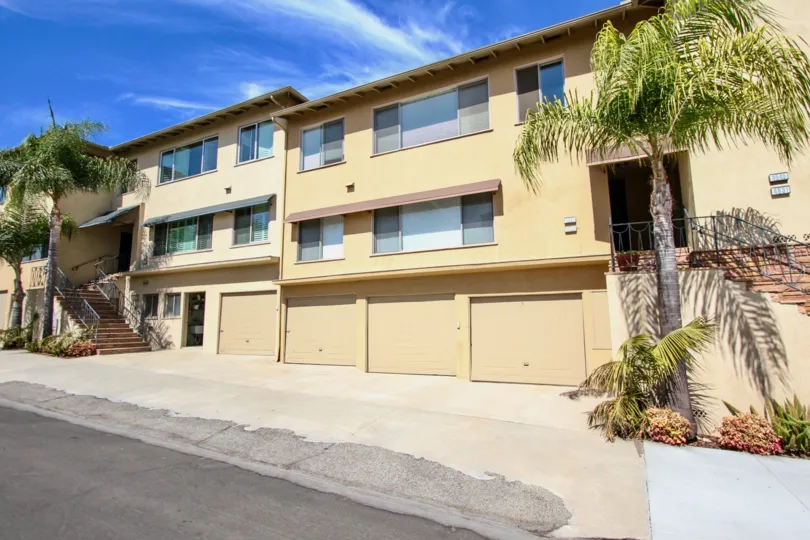 The parking at Shaw Condominiums in Long Beach, California