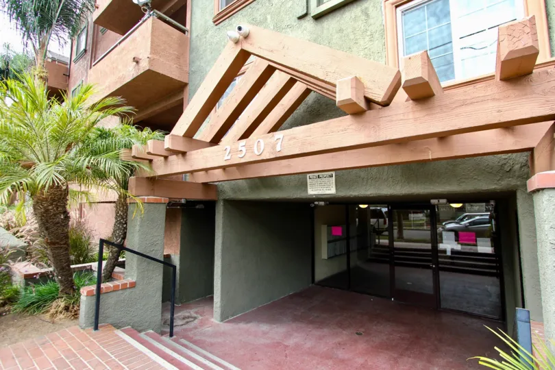 The doors into Signal View located in Long Beach, California