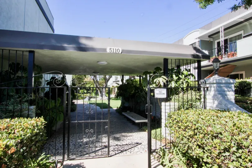 The gate into Sovereign Park Estates