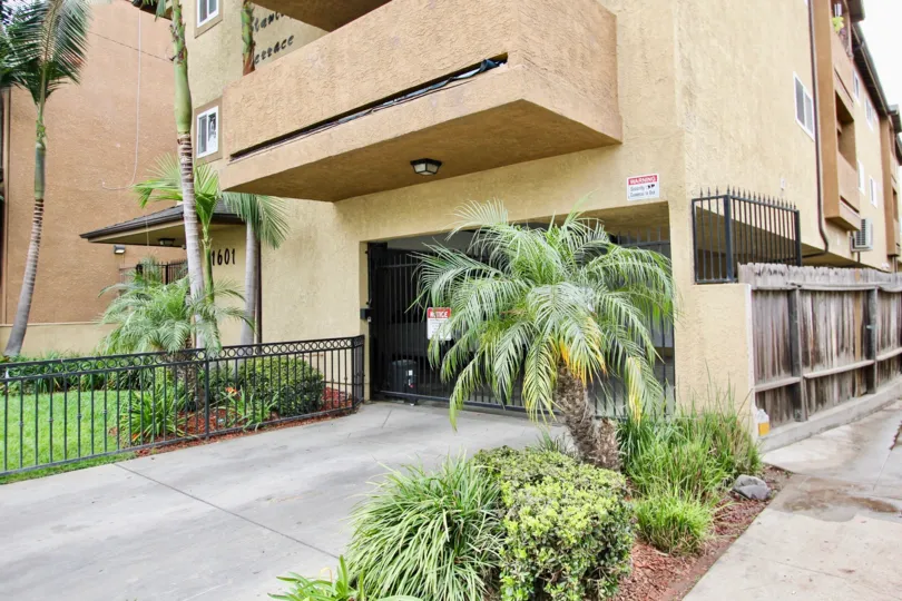 The parking garage for Stanley Terrace