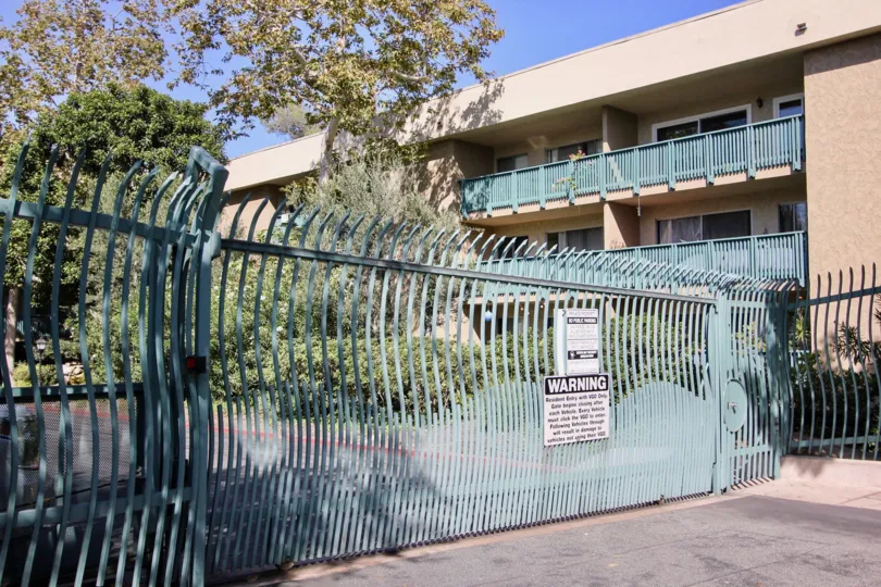 The fence around Stoneybrook Villas