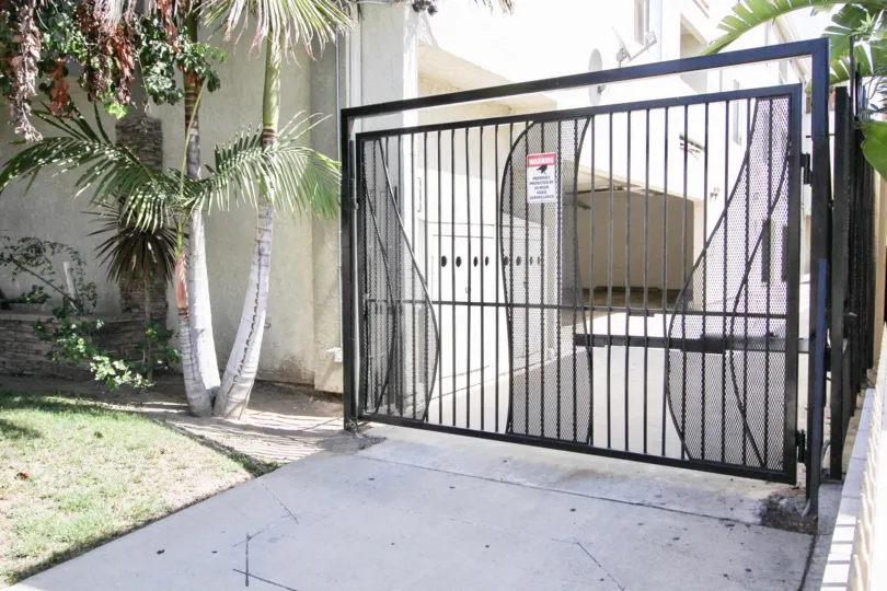 The parking at Temple Gardens in Long Beach, California