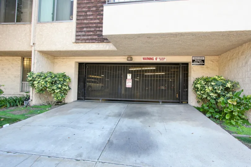 The parking for The Knolls in Long Beach, California