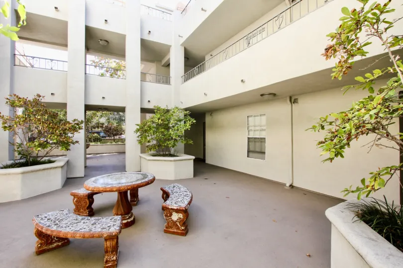 The table in The Park Estates common area