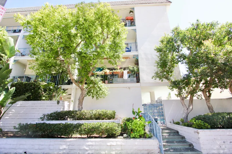 The landscaping around View Carre