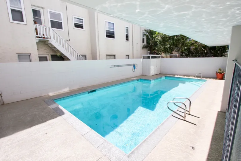 The pool for residents at View Carre