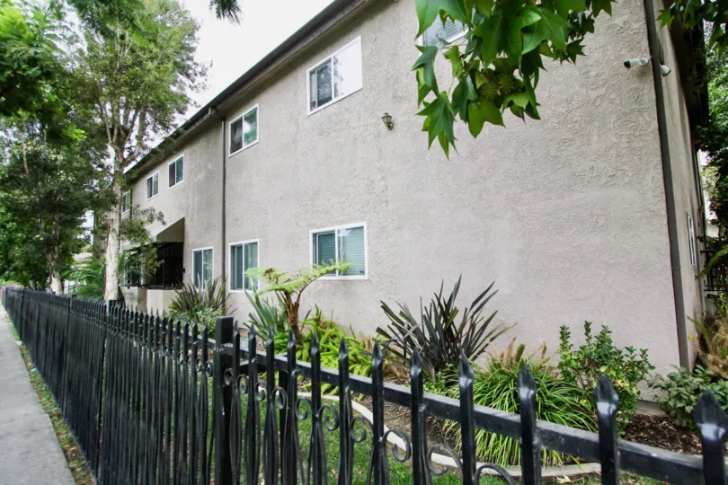 The fence around Villas at 1100