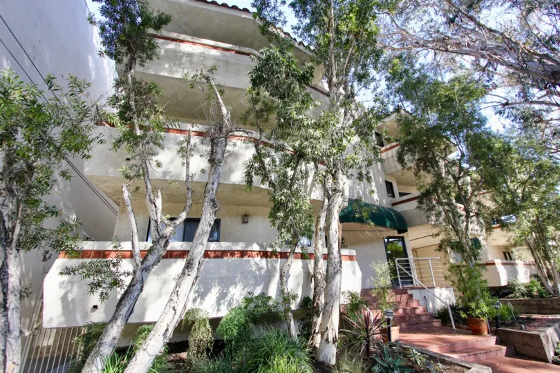 The landscaping around Virginia Club Villas in Long Beach, California