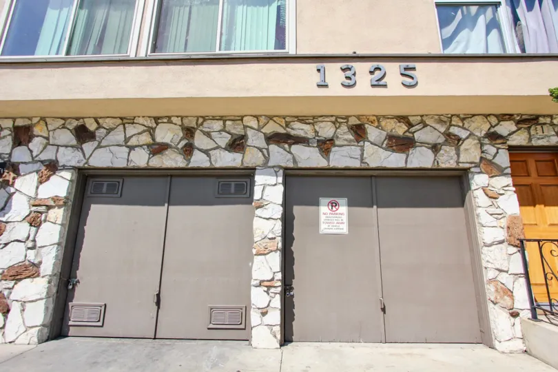 The garage seen at Vista Homes