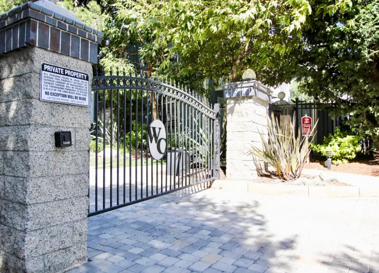 The gate into Whalers Cove