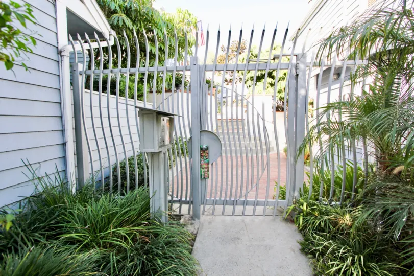 The gate seen at Winnipeg Village