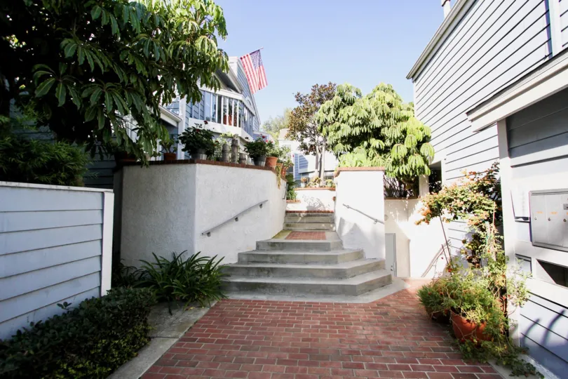 The stairs in Winnipeg Village in Long Beach, California
