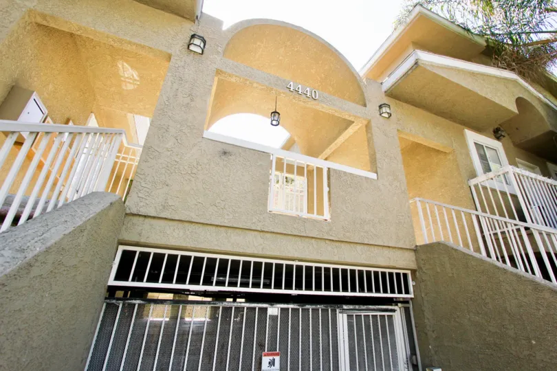 The address for 4440 Finley Ave on the building