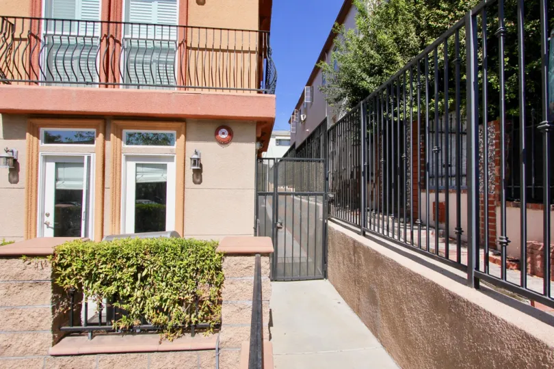 The side entrance at Ambrose Villas